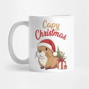 Capy Christmas Capybara Santa Mug